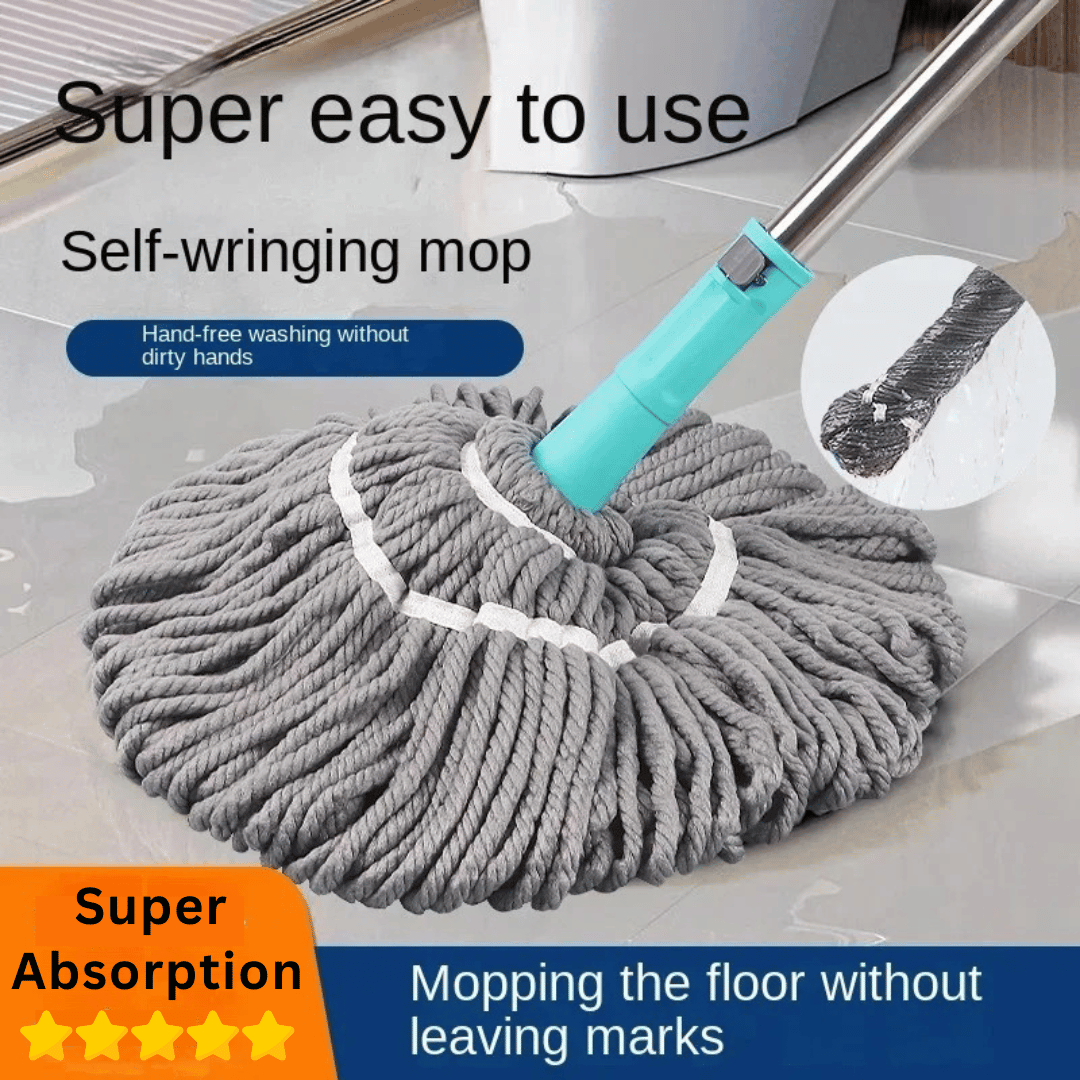 𝐄𝐚𝐬𝐲𝐂𝐥𝐞𝐚𝐧™ 2 in 1 360° Rotatable Self Cleaning Floor Mop