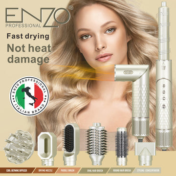 ENZO Supersonic 8-in-1 Air Styler (EN-755) – جهاز تصفيف الشعر الاحترافي المتكامل