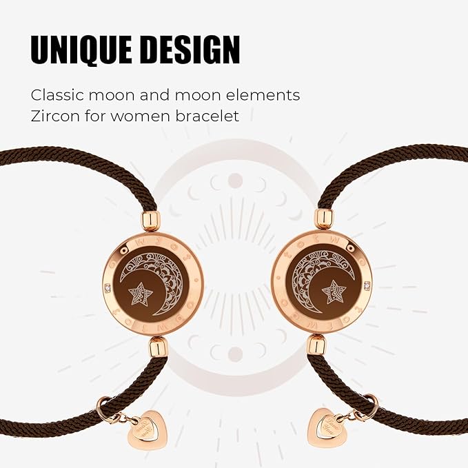 أساور TOTWOO للمسافات البعيدة | Long Distance Love Bracelets with Touch & Light