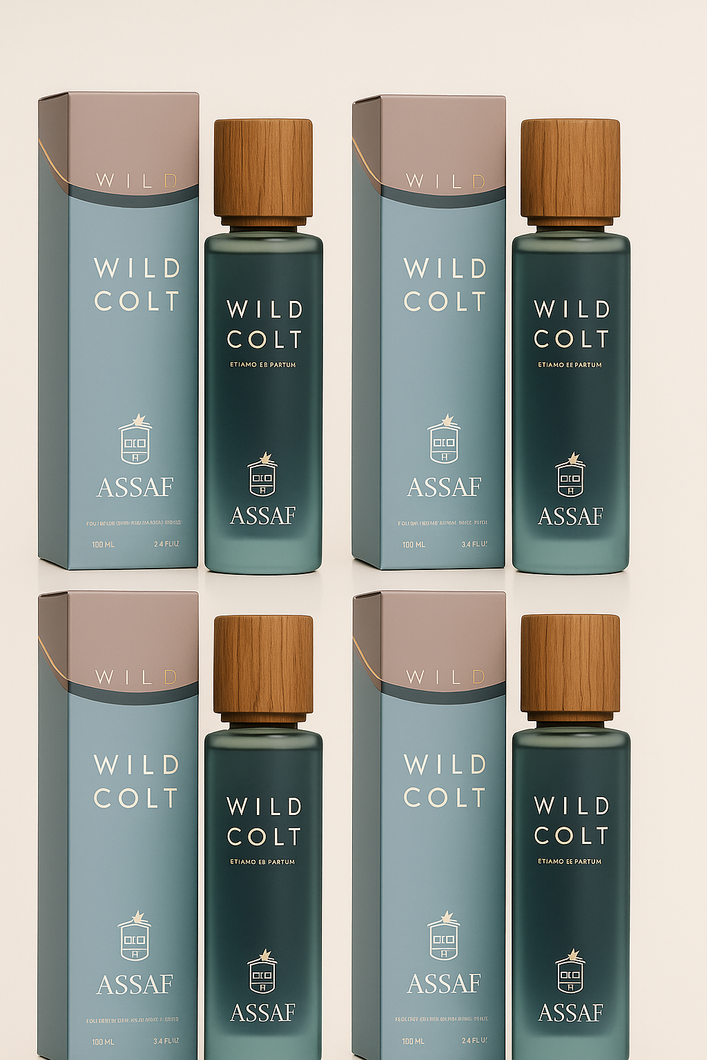 Wild Colt by Assaf – 4 Bottles × 200ml (Total 800ml) | وايلد كولت من أساف – 4 عبوات × 200 مل (إجمالي 800