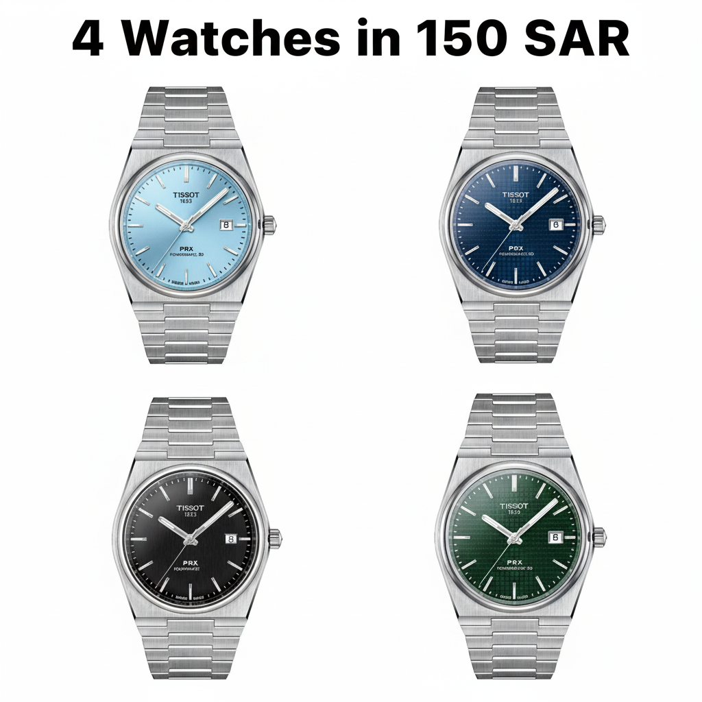 Pack of 4 Premium Tissot Watches – Stylish Luxury Bundle (Only 150 SAR)