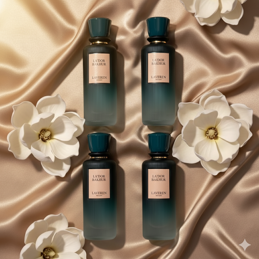 Pack of 4 La’dor Bakhur by Laveren Riyadh 200ML | عبوة من ٤ عطور لادور بخور من لافيرين الرياض