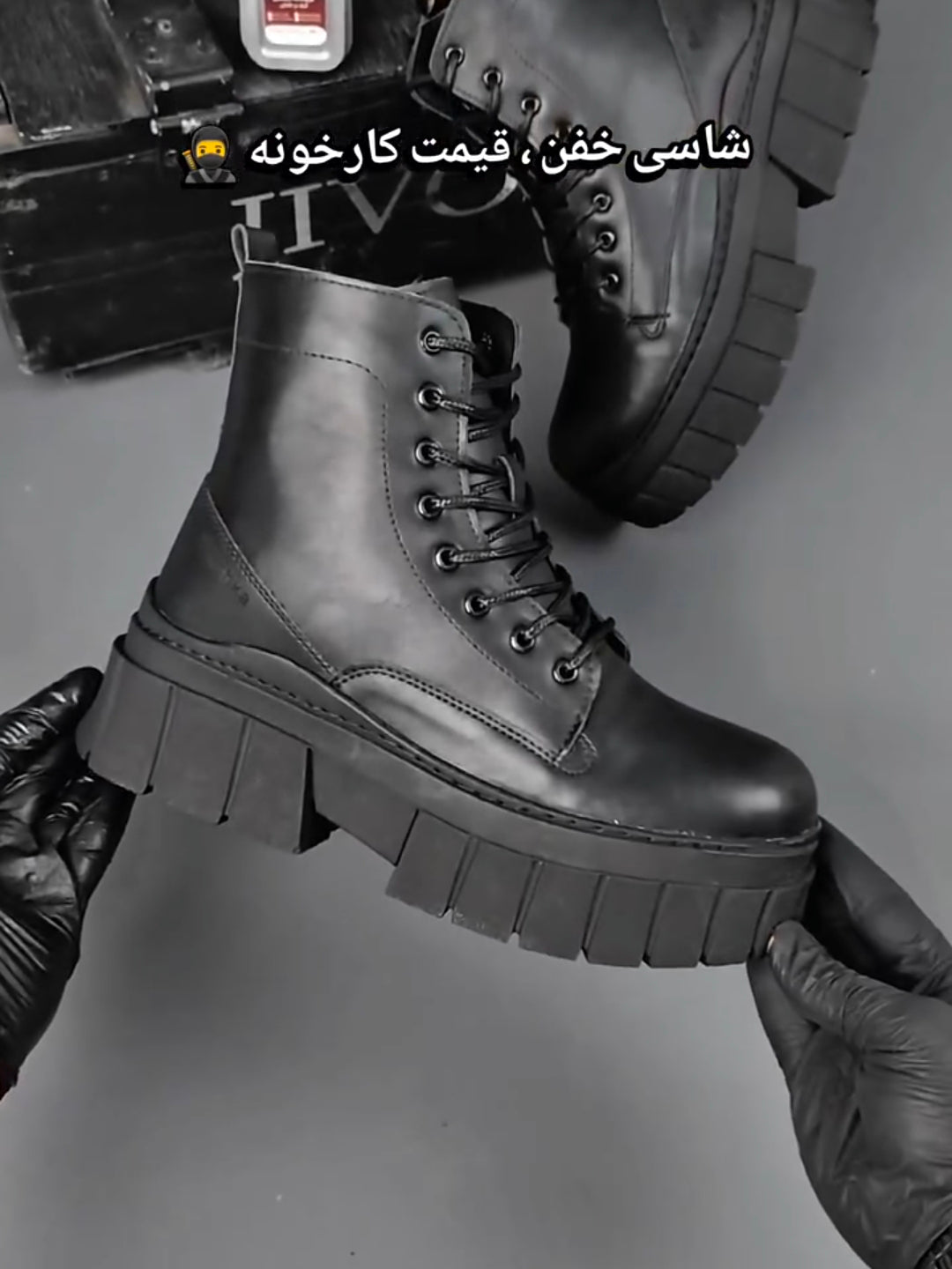 لوصف الاحترافي لأحذية DeeZee ZAL305-1 القتالية السوداء – أسلوب عسكري جريء مع راحة يومية