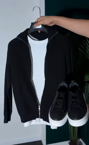 Perfect Combo: Shirt, Pants & Sneakers "التركيبة المثالية: قميص، بنطال وأحذية رياضية!" – Pure Black