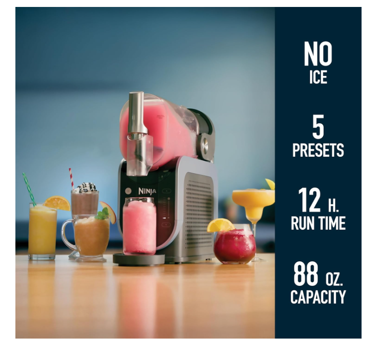 Ninja SLUSHi FS301ME – صانعة المشروبات المجمدة والسموذي | تقنية التبريد السريع | 5 برامج تلقائية | أسود | ضمان سنتين