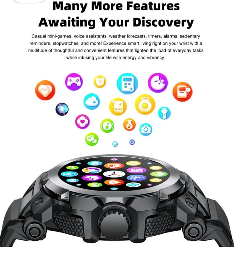 Smart Watch 3 in 1 مع Earbuds – ساعة ذكية متعددة الوظائف بشاشة 1.28" HD، تتبع اللياقة، قياس نبضات القلب، مكالمات Bluetooth، وسماعات لاسلكية مدمجة