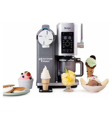 Ninja Swirl by CREAMi Ice Cream Maker 13-in-1 | Platinum Silver - نينجا سويرل باي كريمي صانعة آيس كريم 13 في 1 | بلاتينيوم سيلفر
