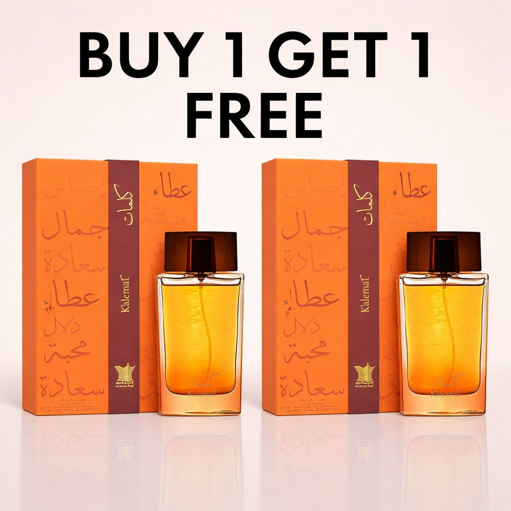 Arabian Oud Kalemat Perfume 100ml x2 Pack – Buy 1 Get 1 Free Luxury Fragrance Deal