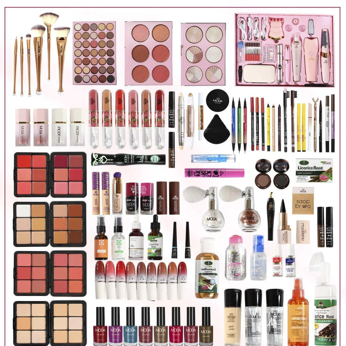 Advanced Beauty Collection – الصندوق المتقدم للمكياج والعناية الشاملة (140 قطعة)